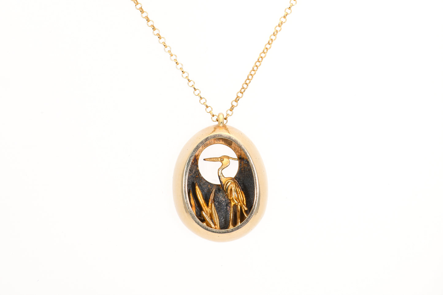 Heron Pendant Necklace