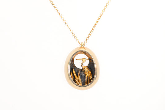 Heron Pendant Necklace