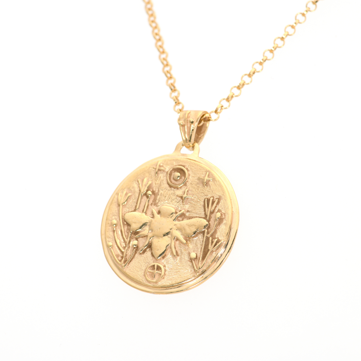 Bee Medallion Necklace