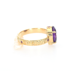 14K Gold Purple Amethyst Ring