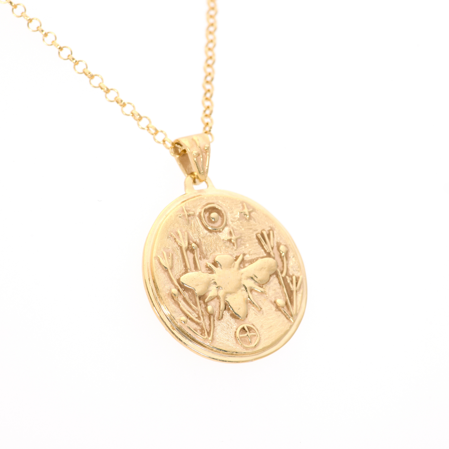 Bee Medallion Necklace
