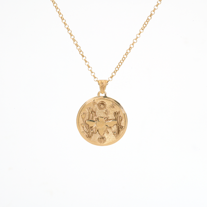 Bee Medallion Necklace