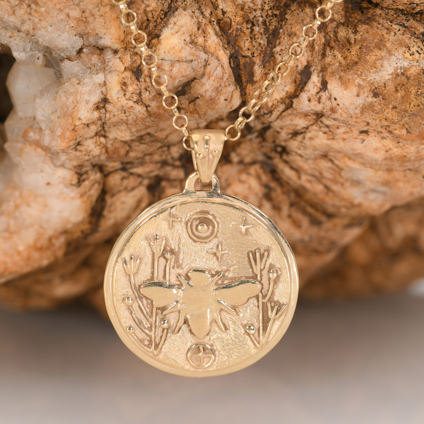Bee Medallion Necklace
