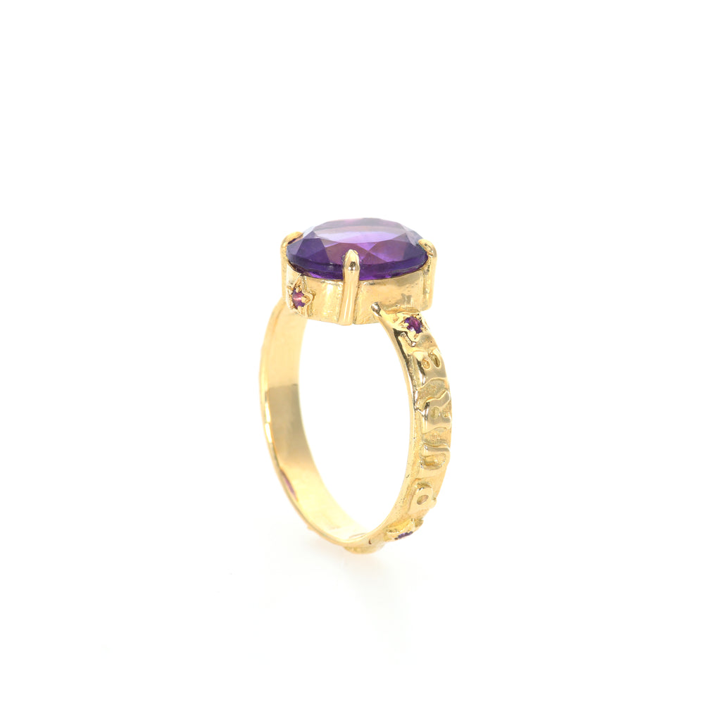 Purple Amethyst Ring