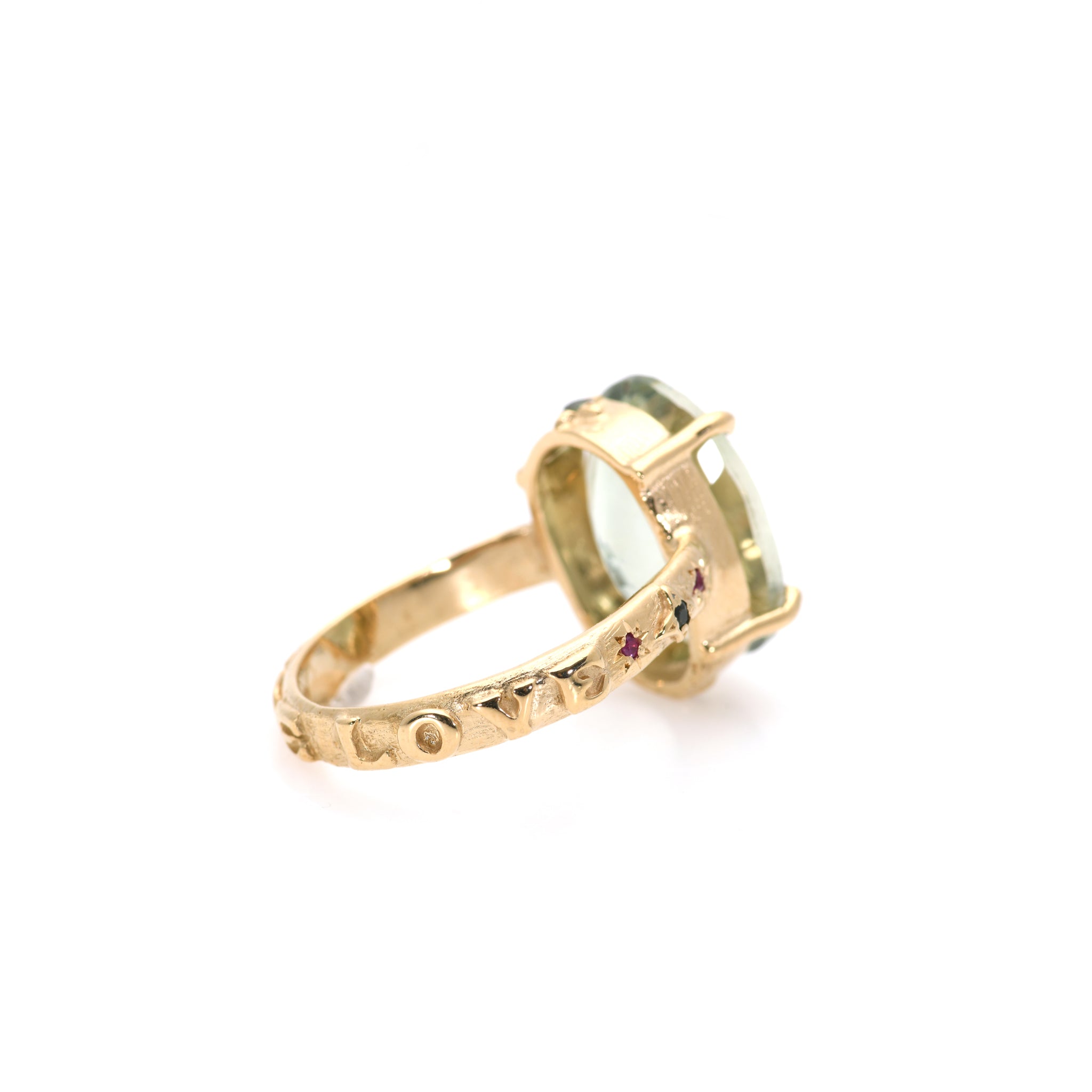 Green Amethyst Ring