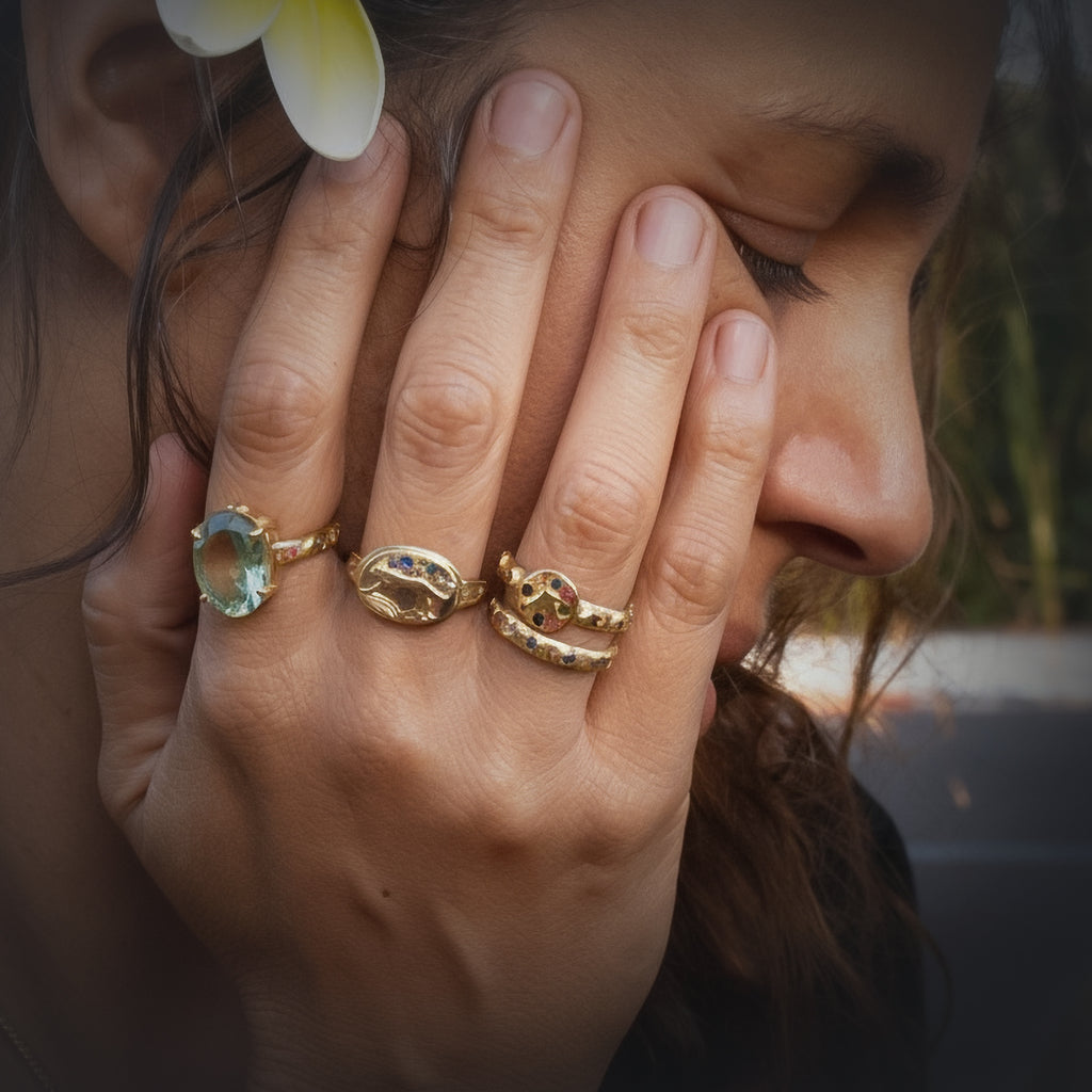 Starry Night Tigress Ring