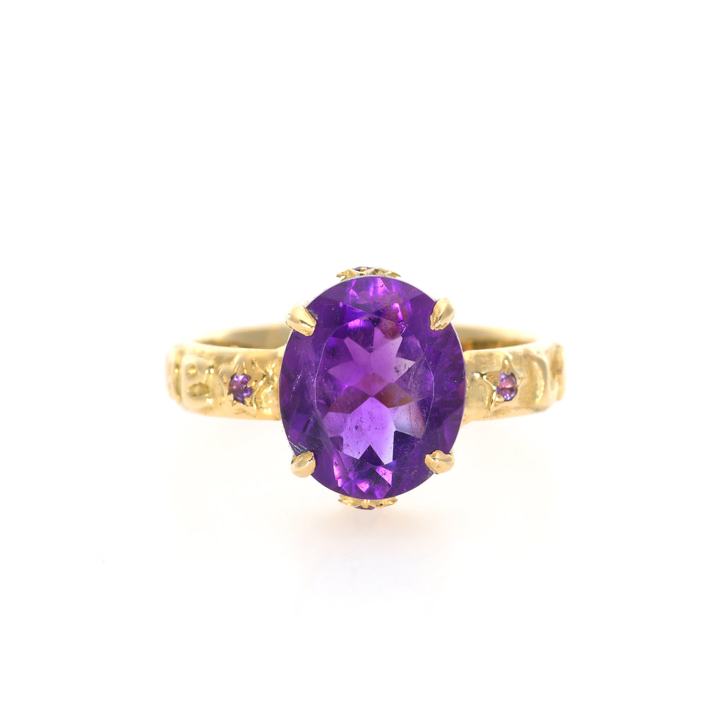 Purple Amethyst Ring