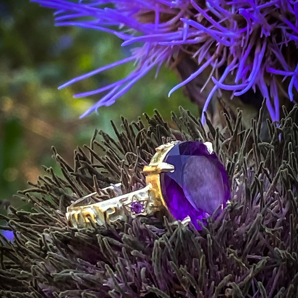 Purple Amethyst Ring