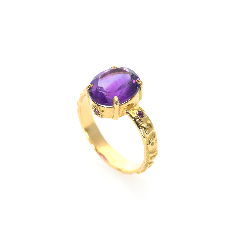 Purple Amethyst Ring